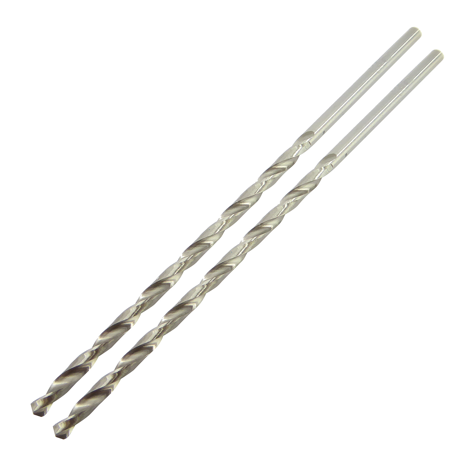 3.0mm x 100mm Long Series Ground Twist Drill Pack of 2